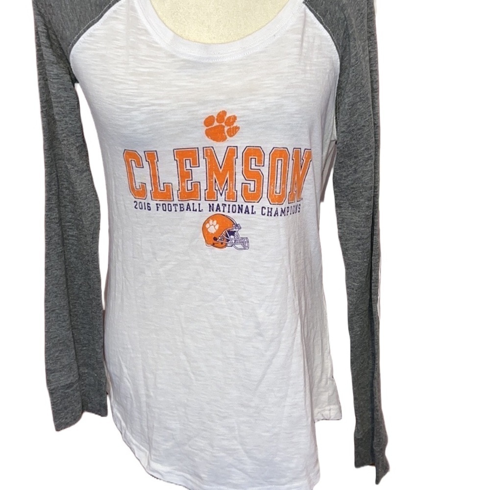 Boxercraft Clemson 2016 Football National Champions Shirt Elbow Patches L